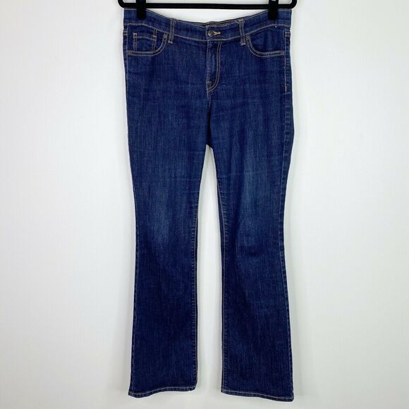 Old Navy The Flirt Dark Wash Bootcut Jeans Womens Size 10 Long (10L) ✨ - Picture 1 of 10